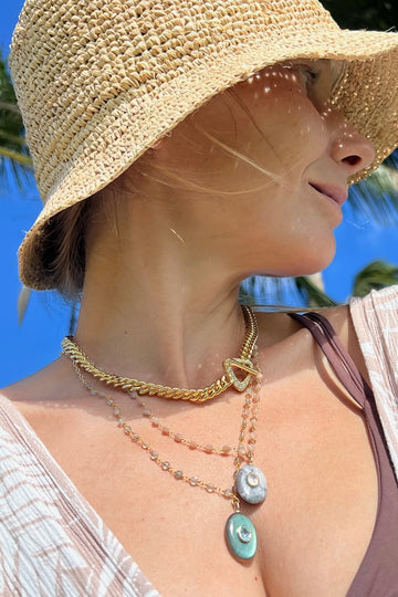 AMULET NECKLACE- DENDRITIC OPAL